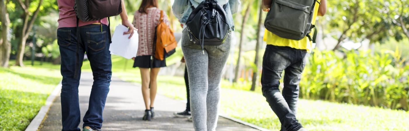 teens walking