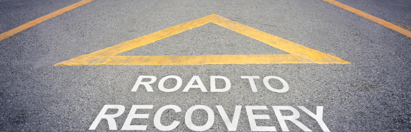 Recovery Sign on Road