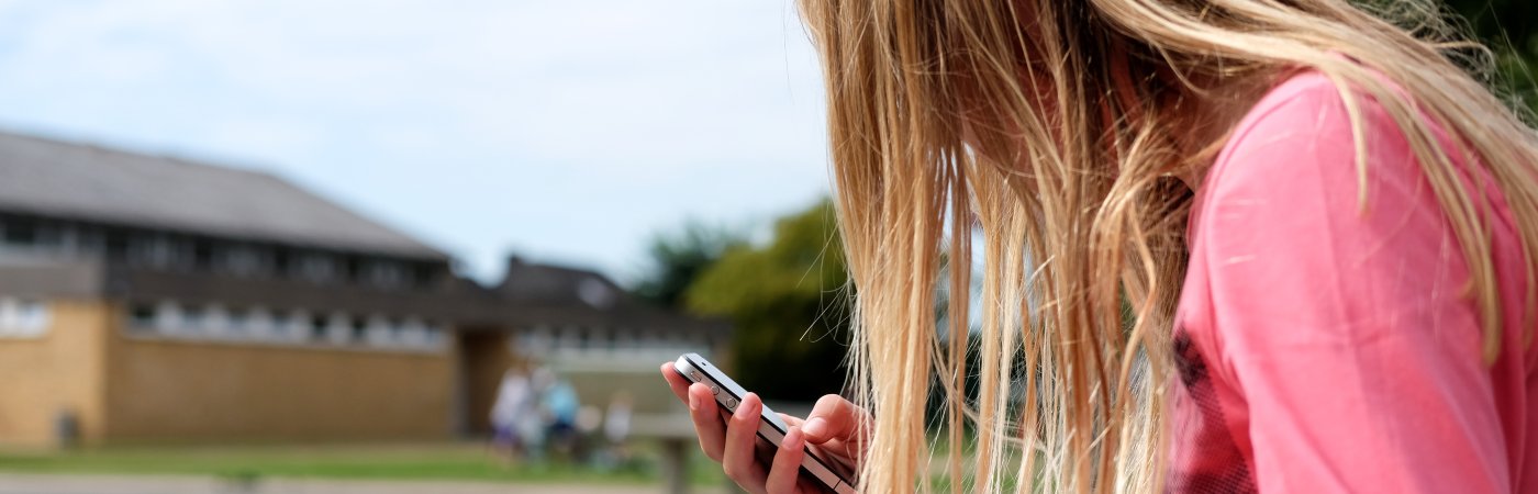 Girl using phone