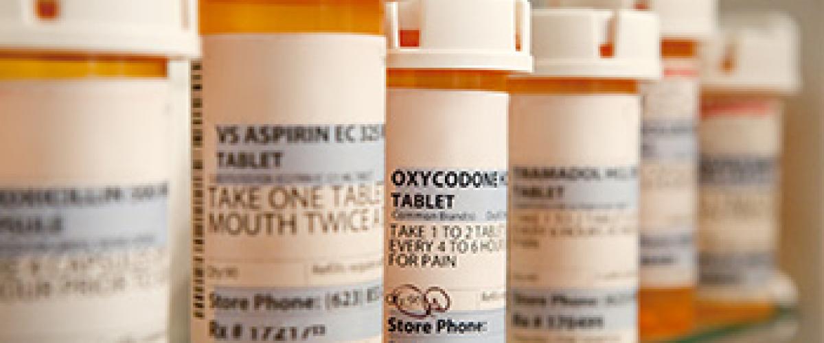 prescription medication inside of medicine cabinet