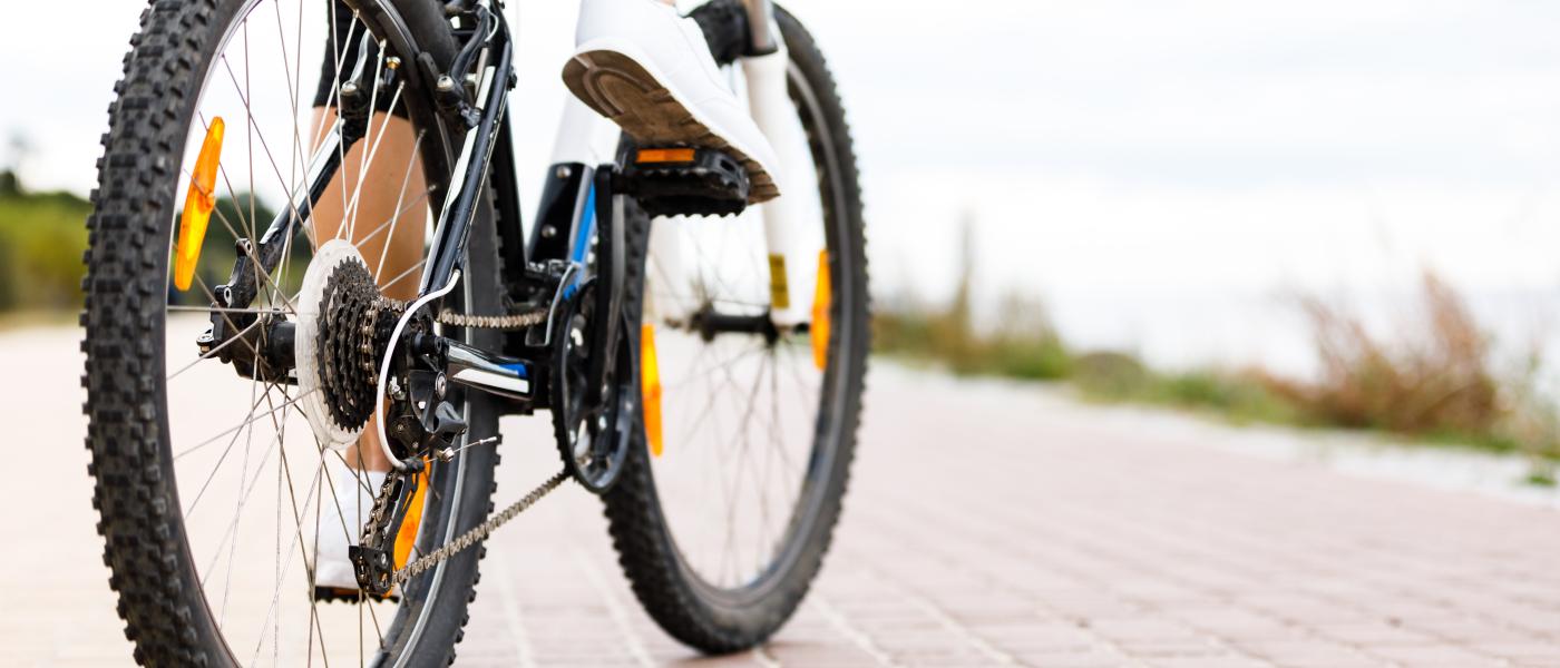 person riding bike