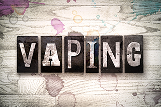 vaping text graphic